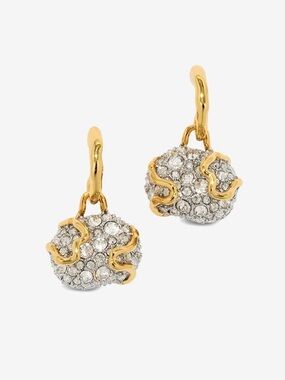 NEW Alexis Bittar Solanales Crystal Pebble Drop Earrings Geode AU09